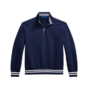 Hauts pull-over personnalisés en coton 100% pour femme, à col roulé zippé, avec logo frontal, qualité supérieure, pour l'hiver - Product Image 1