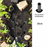 Haojinwanhui Fabricant Grossiste Accessoire de tarière spirale en alliage 16mm pour ameublir le sol de jardin et planter