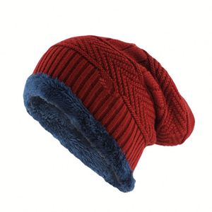 K104 New Winter Fleecy <strong>Men</strong> Knitted <strong>Hats</strong> Warm Snow Outdoor Sports Korean Edition <strong>Woollen</strong> <strong>Hats</strong> Breathable Versatile <strong>Hat</strong> - Product Image 3