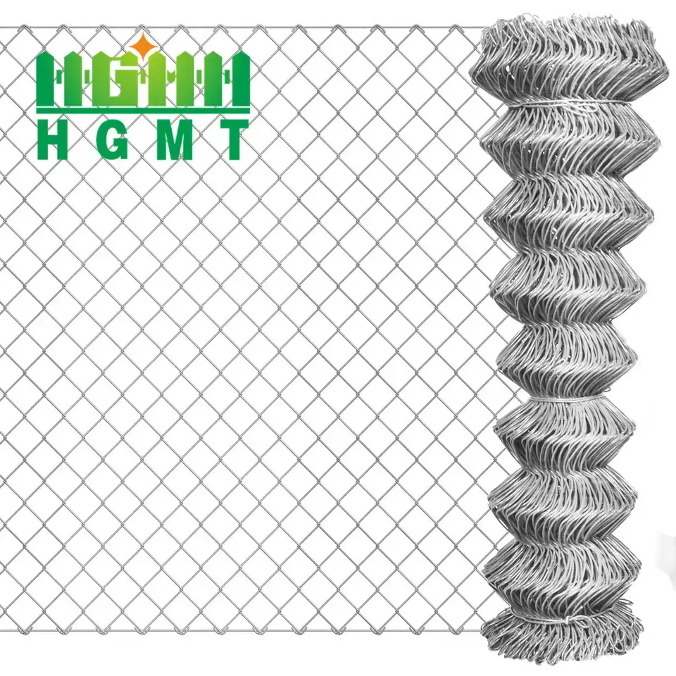 Clôture en fil métallique galvanisé à chaud enduit de 8 pieds Rouleau de fil de cyclone Clôture à maillon de chaîne de ferme en maille diamantée