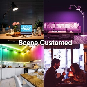 Bombilla LED Inteligente para el Hogar, IP20, RGB, Multicolor, E26, A19, Regulable, con Wi-Fi, Control por Voz de Alexa y Google, Control Remoto por Aplicación - Product Image 4