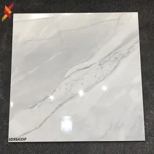 Factory price indoor light gray marble ceramic 60x60 mm floor tile porcelain kitchen glazed vitrified wall tiles