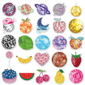 50 Uds. Factory Outlet troquelado Tide Play dibujos animados vinilo PVC pegatina impresión fresca Bola de discoteca pegatinas - Product Image 3