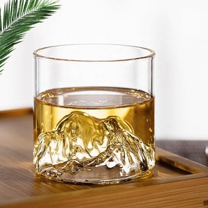 Vaso de Agua de Vidrio de Borosilicato de Diseño Novedoso 2026, Resistente a Altas Temperaturas, Vaso Japonés Guanshan, Vaso <span class=keywords><strong>Fujiyama</strong></span>, Jarra de Whisky de Vidrio - Product Image 3