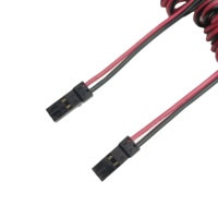 دوبونت 2.54 مللي متر 2 دبوس مشبك محطة سلك الذكور إلى الإناث كابلات LED مجلس الوزراء دوبونت 2 دبوس