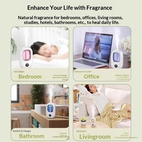 Diffuseur d'aromathérapie, distributeur automatique de parfum, rechargeable, silencieux, à piles, mural, pour la maison, usage commercial, hôtel