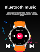 Montre connectée ronde de 1.46 pouces, moniteur d'activité physique, appels Bluetooth, montre de sport, Assistant vocal, moniteur de fréquence cardiaque, étanche