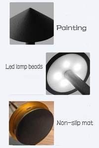 Hiện đại chất lượng cao LED bàn/bảng có thể sạc lại giường bên đọc USB sạc Cổng điều khiển từ xa nhôm thiết kế đơn giản - Product Image 5