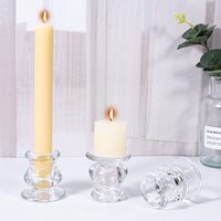 Tempat Lilin Kaca Mini Modern Grosir, Tempat Lilin Kaca Kristal Pendek