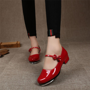 <span class=keywords><strong>Chaussures</strong></span> de <span class=keywords><strong>claquettes</strong></span> rouges pour filles, vêtements de danse pour enfants, vente en gros, professionnelles, bon marché - Product Image 6