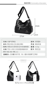 Women <b>Soft</b> <b>Leather</b> Luxury Handbag Messenger Fashion Shoulder Crossbody <b>Bag</b> Ladies Designer Classic Purse Handbag - Product Image 2