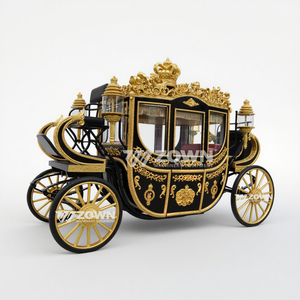 Charrette royale personnalisée pour mariages et événements, charrette à chevaux élégante à vendre - Product Image 1