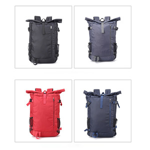 Personalizado al aire libre Senderismo Casual Roll Top Deportes Mochilas Laptop Compartimiento Viaje Camping Mochila - Product Image 4