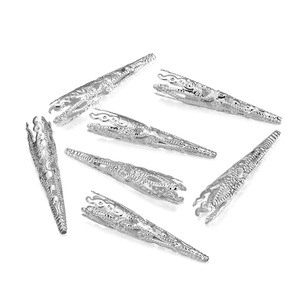 Accessoire pour cheveux, fleur trompette perlée de 42 mm de long, pour la fabrication de bijoux et la décoration des cheveux, haute qualité - Product Image 5