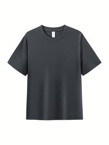 เสื้อยืดแฟชั่นผู้ชายไซส์ใหญ่ พิมพ์ลายกราฟิกตามสั่ง ทรงโอเวอร์ไซส์ สีขาวล้วน ผลิตจากผ้าถักโพลีเอสเตอร์/คอตตอน - Product Image 5