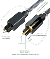 Câble audio numérique optique SPDIF Toslink noir de haute qualité 1m 2m 3m 5m 10m 20m pour barre de son home cinéma