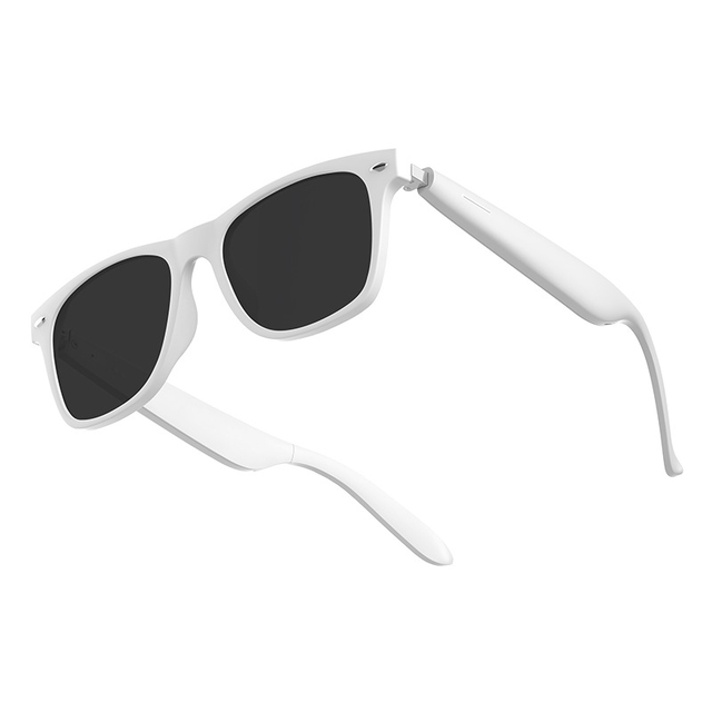 Unisex Anti-Blue Smart Glasses with Wireless BT Speaker and AI Music Sunglasses AI Voice Assistant Glasses Earphones