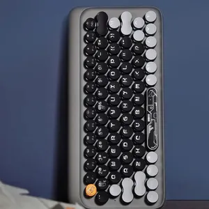 Lofree Dual-model Wireless 2.4 for <strong>Bluetooth</strong> Mechanical <strong>Keyboard</strong> <strong>Mouse</strong> Set Gateron for Laptop IPad-Multi-platform Tea Roller Dot - Product Image 1