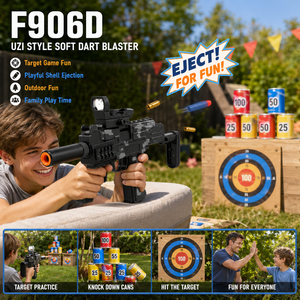 Vente en gros F906D Camouflage Noir Jouet de jeu de tir à la cible extérieur style <span class=keywords><strong>UZI</strong></span> avec étui en EVA, Jouet à balles souples en EVA pour la distribution au détail en UE et aux États-Unis - Product Image 4