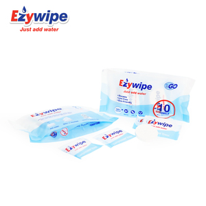 Salviette Compresse Usa e Getta Ezywipe, 100 Confezioni, 100% Rayon, Asciugatura Rapida, <span class=keywords><strong>Biodegradabili</strong></span>, per Viaggi, Campeggio e Famiglie - Product Image 2