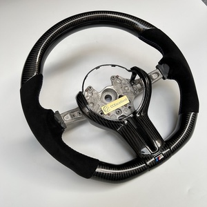 Volante de fibra de carbono para coche <span class=keywords><strong>BMW</strong></span>, volante negro brillante personalizado, en color negro, para <span class=keywords><strong>BMW</strong></span> M4, M3, M2, F80, F82, X5M - Product Image 6
