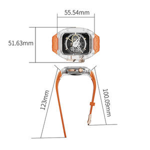 Étui de <span class=keywords><strong>protection</strong></span> complet transparent de luxe Kit Mod étui de <span class=keywords><strong>protection</strong></span> modifié TUP sangle pour <span class=keywords><strong>Apple</strong></span> <span class=keywords><strong>Watch</strong></span> 9/<span class=keywords><strong>8</strong></span>/7/6/ SE44/45mm 49mm - Product Image 5