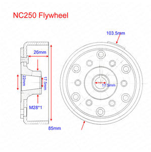 Volant magnétique NC250 NC450 250CC 450CC ZongShen ZS177MM Xmotos <span class=keywords><strong>Apollo</strong></span> KAYO T6 BSE <span class=keywords><strong>250</strong></span> 4 soupapes <span class=keywords><strong>Dirt</strong></span> Pit Bike - Product Image 3