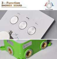 Mitigeur de douche thermostatique à 3 fonctions UPC dissimulé en laiton pour hôtel, chaud/froid, mitigeur avec inverseur