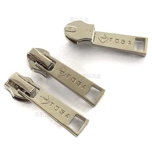 Wholesale styles zipper sliders suitable for luggage accessories zipper head fastener Unlocked metal zipper puller head