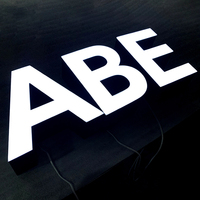Enseigne LED 3D personnalisée pour les devantures de magasins et les entreprises - Acrylique imperméable, acier inoxydable, publicité extérieure, options de logo personnalisé