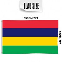 Drapeaux de Maurice en gros 3x5 pieds, polyester 68D/100D, personnalisation pour toutes les nations, expédition rapide, fournisseur fiable, livraison rapide