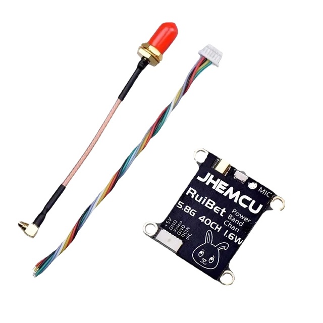 JHEMCU RuiBet Tran-3016W 5.8G 1.6W 40CH PitMode 25mW 200mW 400mW 800mW 1600mW Adjustable VTX 2-6S 30X30mm Drones Accessories
