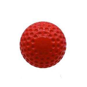 Pelotas de Entrenamiento de Béisbol de 9 Pulgadas, Extra Duras, Superficie Roja Brillante con Hoyuelos, Bajo Rebote para Práctica - Product Image 1