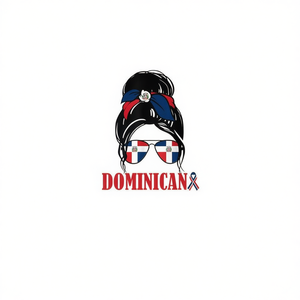 Camiseta con Diseño de la Bandera Dominicana para Mujer, Camiseta Patriótica de Manga Corta con Cuello Redondo, Impresión Digital, para Adultas - Product Image 3