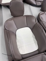 Sport PU Carbonfaser-Leder Wasserdichte Autositzbezüge Komplettset Innenausstattung Dekoration Kissen Premium für Porsche