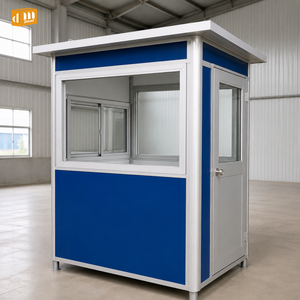 Cabine <span class=keywords><strong>de</strong></span> sécurité modulaire préfabriquée durable en EPS, abri extérieur, poste <span class=keywords><strong>de</strong></span> garde portable à vendre - Product Image 1