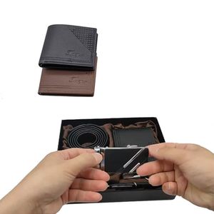 Men's Birthday Watch Wallet Keychain Belt Pens Luxury Set Gift With <b>Box</b> - Product Image 5