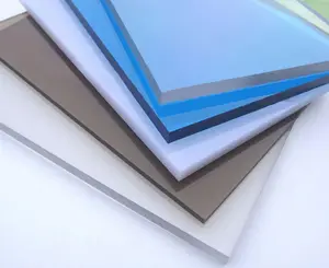Transparent Flexible Pc Sheet 3mm 6mm Greenhouse Roofing Polycarbonate Solid Plates Sheet PC Sheets