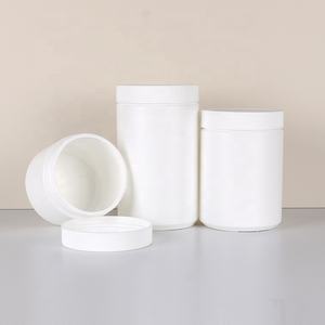 250ml 500ml 700ml 850ml 1000ml OEM y ODM al por mayor blanco HDPE proteína en polvo contenedor tarro botella - Product Image 2