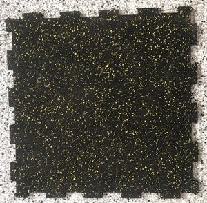 <span class=keywords><strong>Tapis</strong></span> de sol en caoutchouc EPDM pour salle de sport professionnelle Dinuo, <span class=keywords><strong>tapis</strong></span> de sol en caoutchouc puzzle 100*100cm - Product Image 4