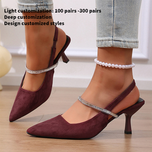 Nuovo Design Scarpa da Donna di Lusso Sexy <span class=keywords><strong>con</strong></span> <span class=keywords><strong>Tacco</strong></span> Alto Sottile, Tomaia in Camoscio Artificiale, Suola in Plastica, Cinturino <span class=keywords><strong>con</strong></span> Paillettes Argento M-LC-014 - Product Image 1