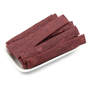 Toptan OEM yabanmersini diş temizleme kollajen şeritler köpek davranır yüksek Protein dilimleri evcil köpek maması aperatifler tedarikçisi 100g özel - Product Image 3