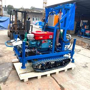 Nieuwe, draagbare rupsboorinstallatie voor waterputten, rotatiediepte 200 meter, eenvoudig te bedienen, kernboorinstallatie met - Product Image 6