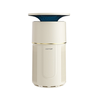 Purificateur d'air domestique sans fil avec recharge, logo personnalisé, contrôle par application tactile, éclairage bleu ambiant