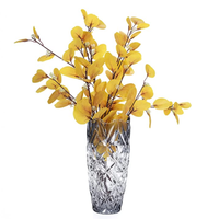 Vases en verre cylindriques élégants et transparents personnalisés pour la décoration, vente en gros d'articles ménagers bon marché