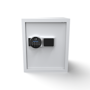 Coffre-fort ignifuge en acier personnalisé avec serrure électronique numérique et à clé, blanc, pour bureau, maison, hôtel, stockage d'objets de valeur - Product Image 2