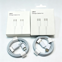 Câble de charge rapide tressé USB-C vers USB-C, 1m 60W, câble de charge haute vitesse Type-C vers Type-C pour smartphones iPhone 15/16/17