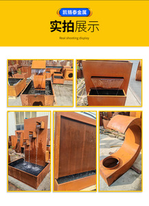 Fuentes de Agua Decorativas para Jardín y Centros Comerciales, Hechas de Placas de Acero Resistentes a la Intemperie - Product Image 6