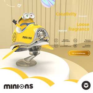 Purificador de aire de <span class=keywords><strong>coche</strong></span> Minions de estilo moderno, dibujos animados bonitos, plástico, lujo, aroma duradero, regalo, ornamento, diseño creativo - Product Image 2