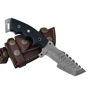 Customizable Damascus Steel Tracker Knives With Wood Handle Handmade Camping Including OEM Tracker knifes - Product Image 4